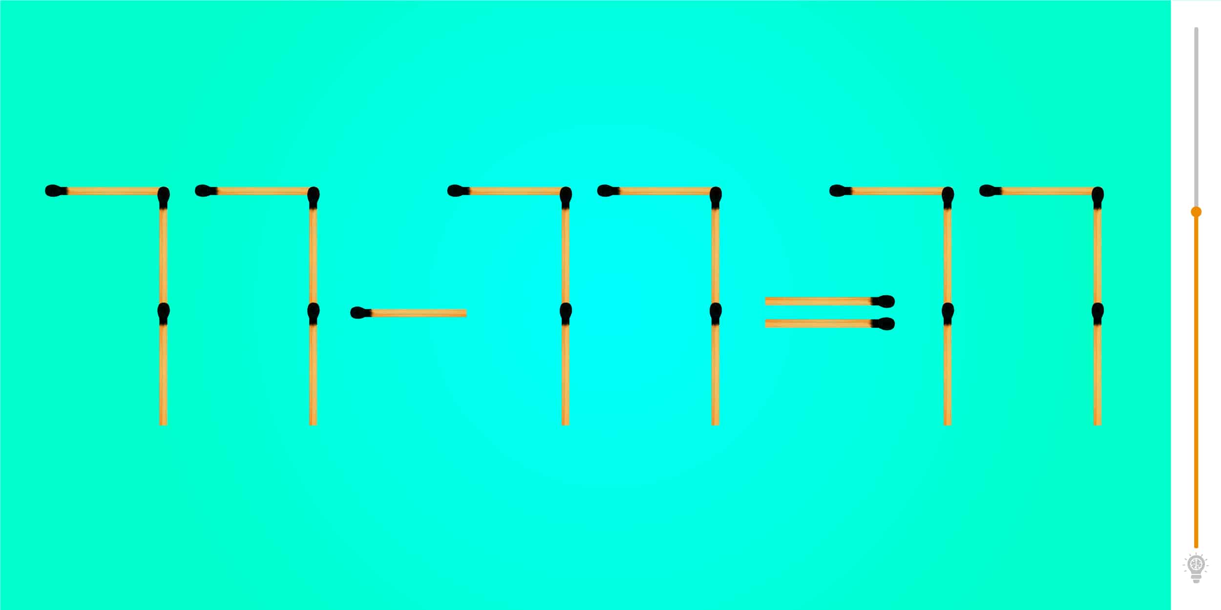 Can You Solve 77 - 77 = 77 Puzzle? Move 2 Matchsticks! 3
