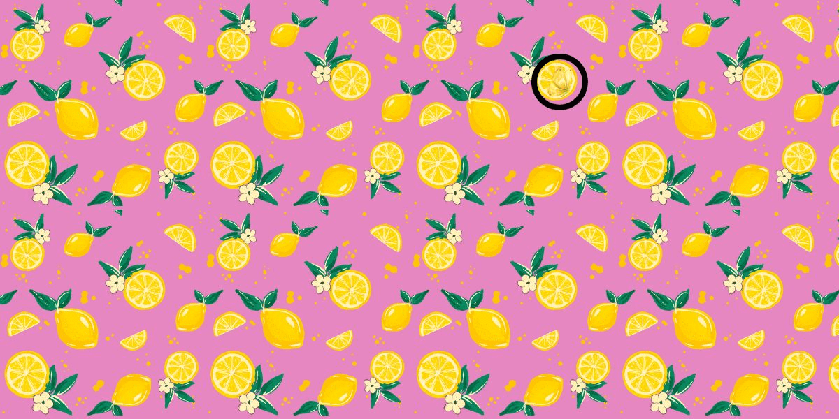 Kannst du den zwischen den Zitronen versteckten Schmetterling entdecken? Versuchen Sie dieses visuelle Rätsel in weniger als 15 Sekunden zu lösen!