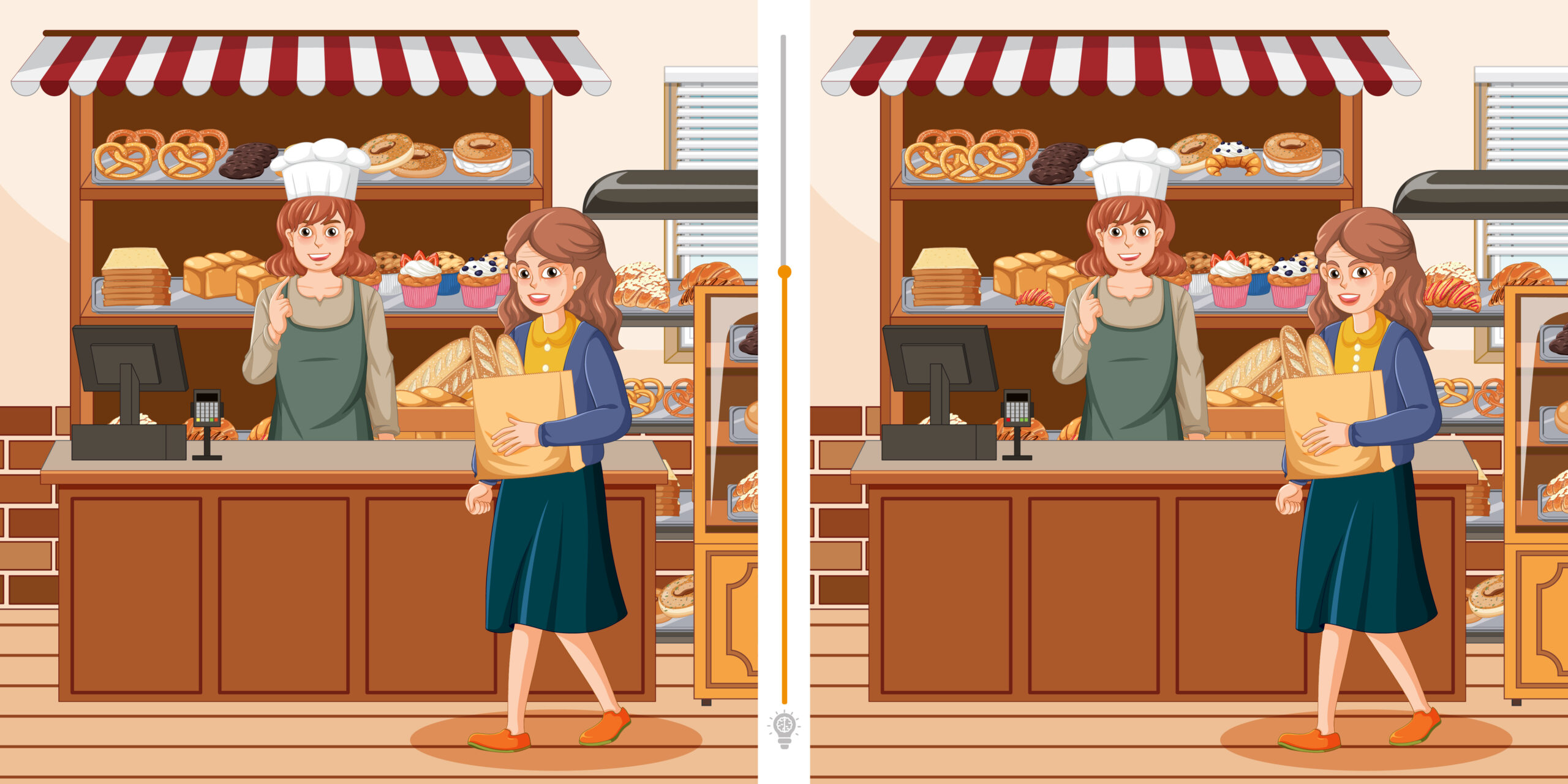 Visual challenge: Discover the 10 differences between these 2 images and complete the challenge in under 40 seconds!