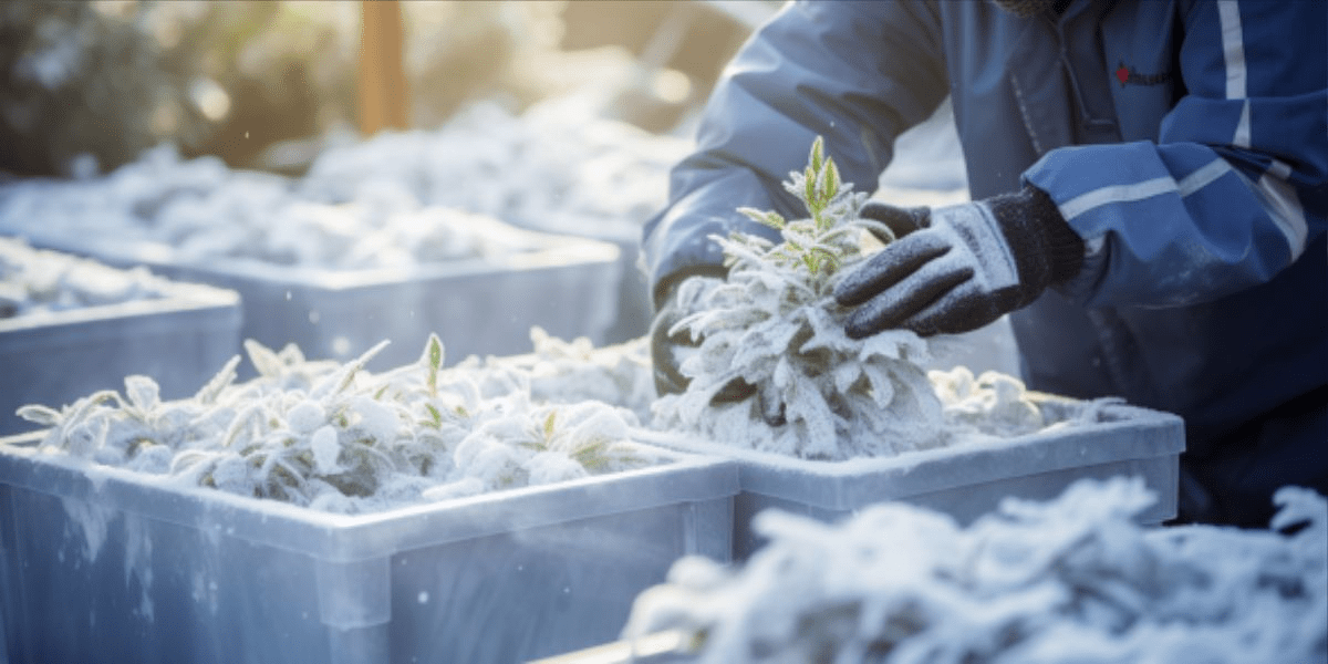 Gartenarbeit: Kübelpflanzen schützen – gefrorene Verteidiger