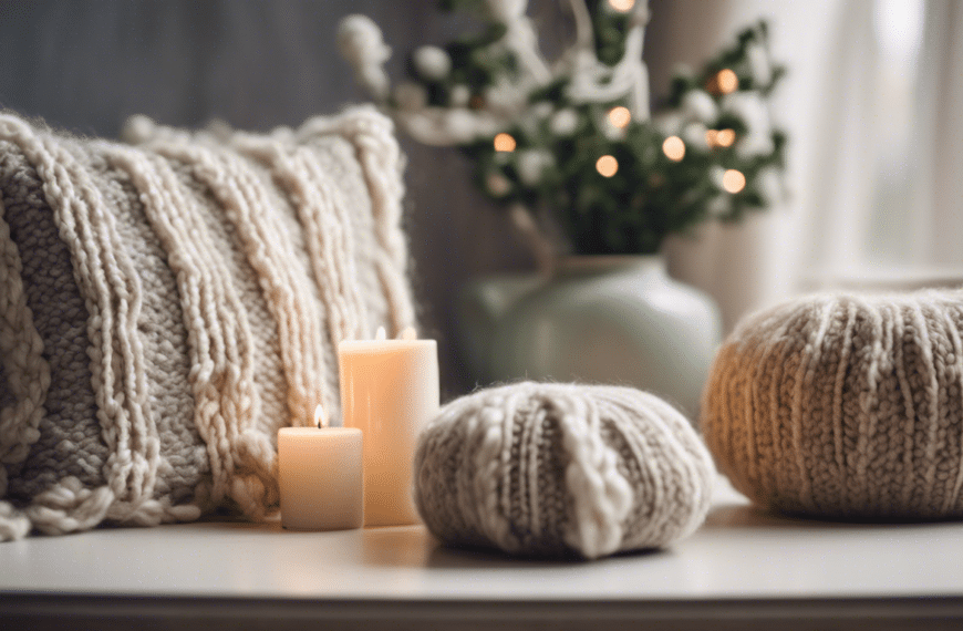 learn how to add a stylish touch to your home decor by knitting your own creations with diy home decor: knit your own stylish touches!